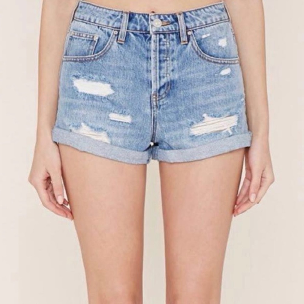 NWT forever 21 high waisted girlfriend shorts